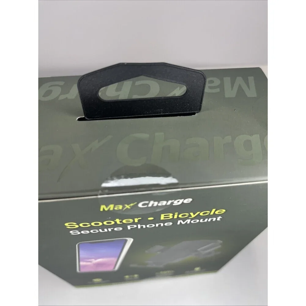 Phone Holder Cradle for Scooter  Bike  360° Rotation Black NiB Seale